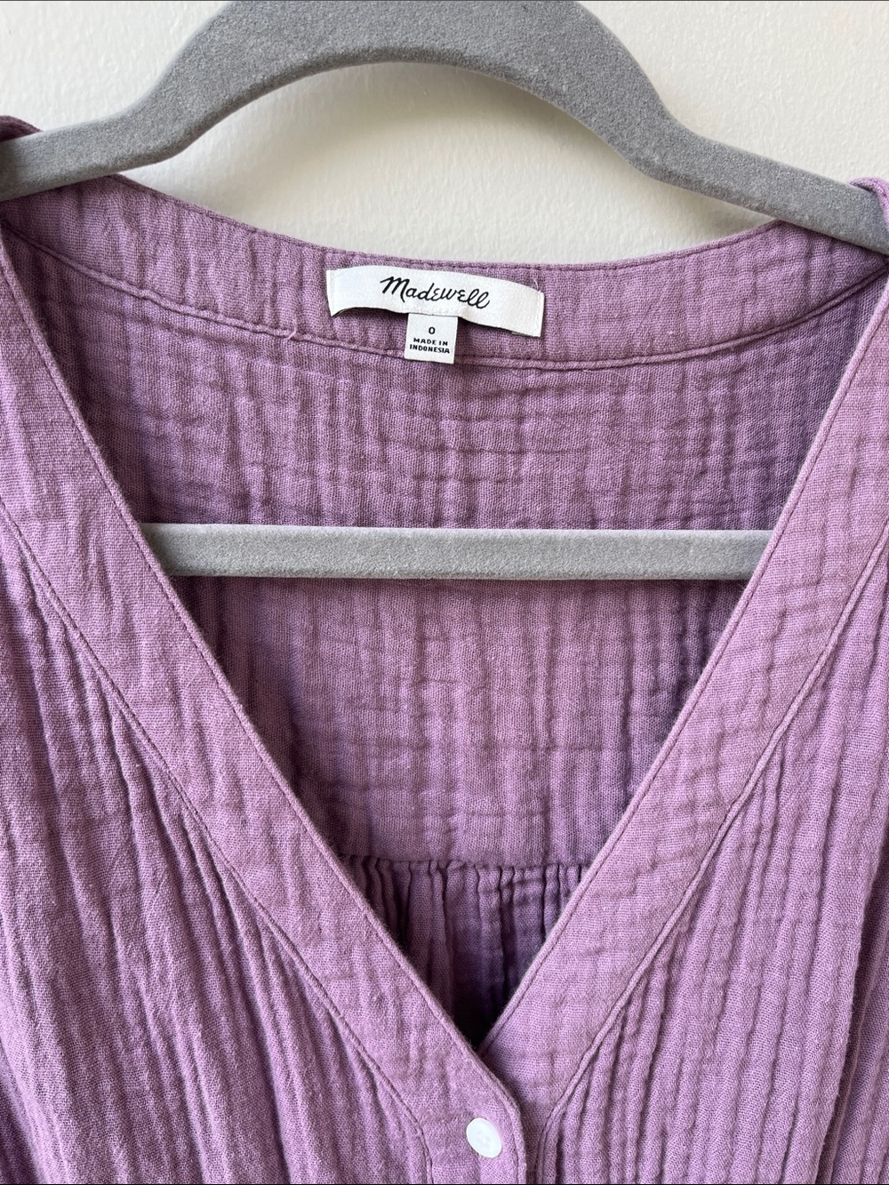 Madewell Lightspun Button-Front Tiered Midi Dress - Picture 4 of 8